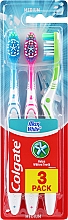 Szczoteczka do zębów, średnia 3 szt. - Colgate Max White Medium Toothbrush 3 Pack — Zdjęcie N1