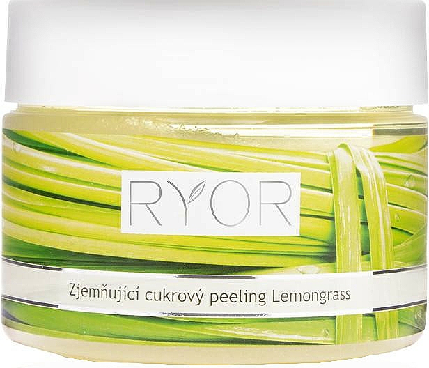 Zmiękczający peeling cukrowy do ciała Trawa cytrynowa - Ryor  — Zdjęcie N1