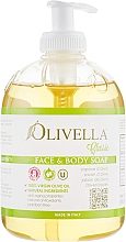 Kup Mydło w płynie do twarzy i ciała na bazie oliwy z oliwek - Olivella Face & Body Soap Olive