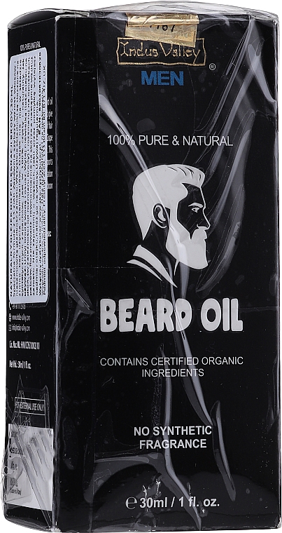 PRZECENA! Naturalny olejek do pielęgnacji brody - Indus Valley Men Beard Oil * — Zdjęcie N2