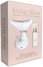 Zestaw - Eclat Skin London Anti-Ageing Hyaluronic Acid Set (f/ser/60ml + led/system/1pcs) — Zdjęcie N1