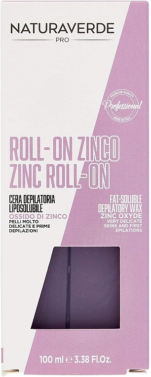 Wosk do depilacji we wkładzie - Naturaverde Pro Zinc Roll-On Fat Soluble Depilatory Wax — Zdjęcie N1