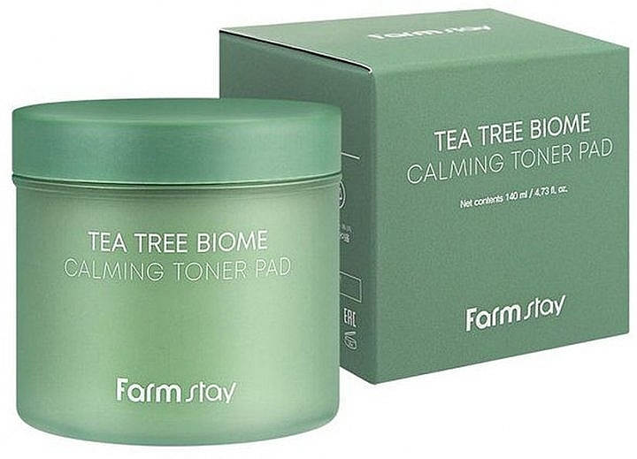 Płatki tonizujące do twarzy - FarmStay Tea Tree Biome Calming Toner Pad — Zdjęcie N1