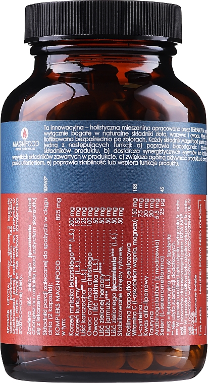Suplement diety Mniszek lekarski, karczoch i cysteina - Terranova Dandelion, Artichoke & Cysteine — Zdjęcie N2