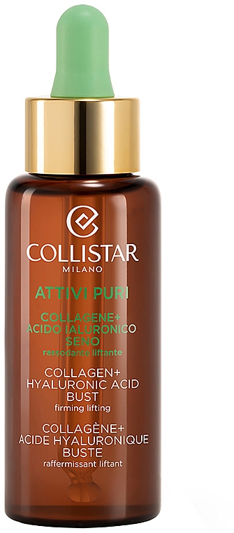 Ujędrniające serum do biustu z kolagenem i kwasem hialuronowym - Collistar Attivi Pure Actives Collagen + Hyaluronic Acid Bust Firming Lifting