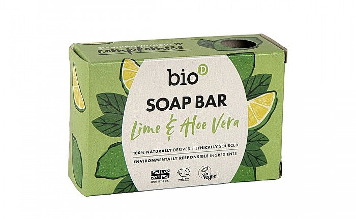 Mydło Limonka i Aloe Vera - Bio-D Lime & Aloe Vera Soap Bar — Zdjęcie N1