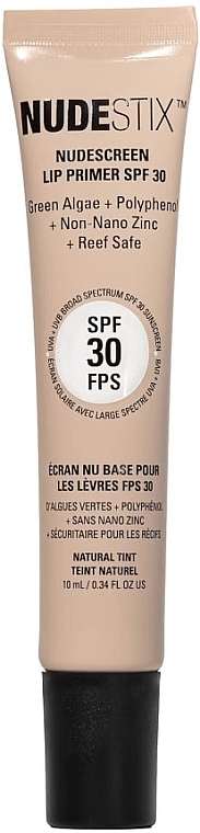 Baza do ust - Nudestix NudeScreen Lip Primer SPF 30 — Zdjęcie N1