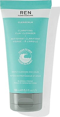 Żel z glinką do mycia twarzy - Ren Clean Skincare Clarifying Clay Cleanser — Zdjęcie N1