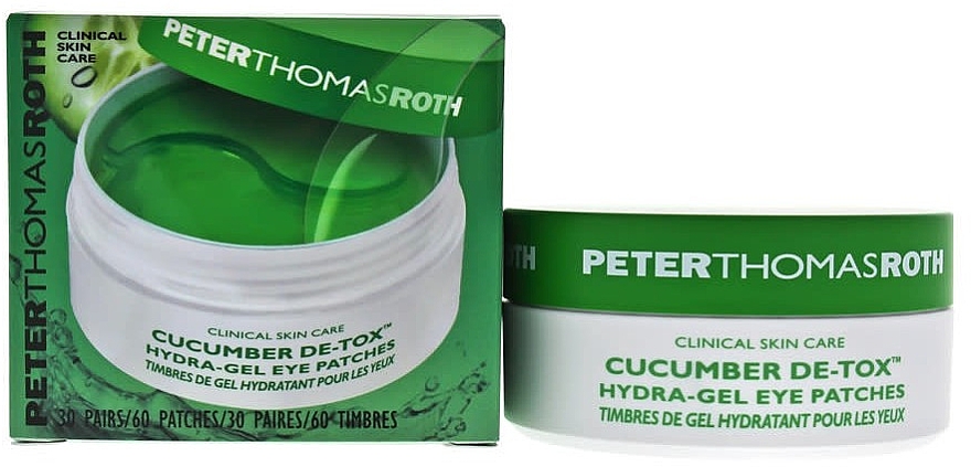 Hydrożelowe płatki pod oczy z ekstraktem z ogórka - Peter Thomas Roth Cucumber De-Tox Hydra-Gel Eye Patches — Zdjęcie N2