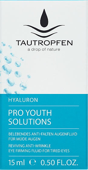 Przeciwzmarszczkowy krem pod oczy z kwasem hialuronowym - Tautropfen Hyaluron Pro Youth Solutions — Zdjęcie N1