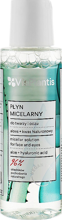 Płyn micelarny 3w1 Aloes + pantenol - Vis Plantis Herbal Vital Care