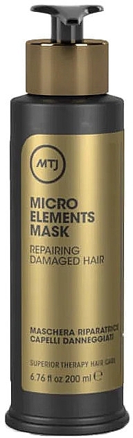 Regenerująca maska do włosów zniszczonych - MTJ Cosmetics Superior Therapy Microelements Mask — Zdjęcie N1