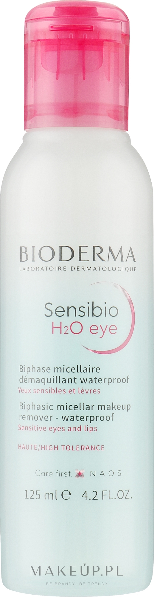 Dwufazowy płyn micelarny do demakijażu oczu i ust - Bioderma Sensibio H2O Eye — Zdjęcie 125 ml