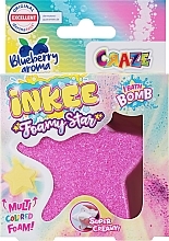 Bomba do kąpieli Gwiazda, różowa - Craze Inkee Foamy Star Bath Bomb — Zdjęcie N1