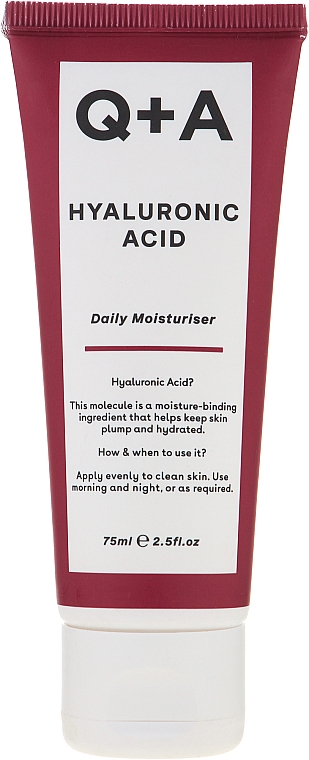 Krem nawilżający z kwasem hialuronowym - Q+A Q+A Hyaluronic Acid Daily Moisturiser