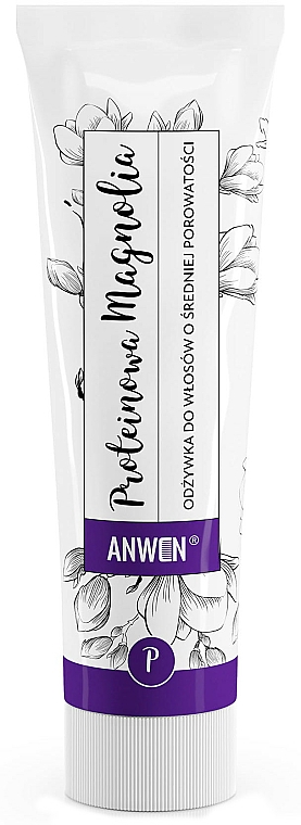 Proteinowa odżywka do włosów o średniej porowatości - Anwen Protein Magnolia (tubka) — Zdjęcie N1