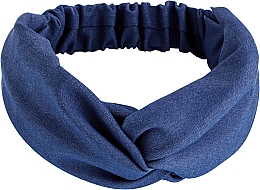 Opaska do włosów Denim Twist, niebieska - MAKEUP Hair Accessories — Zdjęcie N1