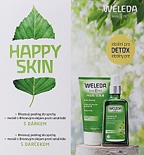 Zestaw - Weleda Happy Skin (b/peel/150ml + b/oil/100ml + towel) — Zdjęcie N2