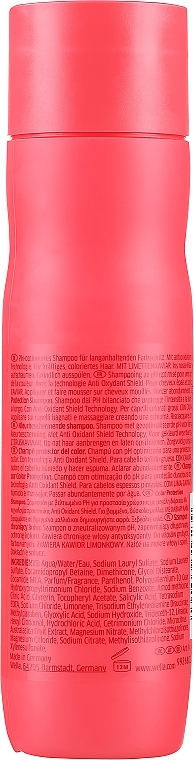 Szampon chroniący kolor farbowanych włosów grubych - Wella Professionals Invigo Color Brilliance Coarse Shampoo  — Zdjęcie N4