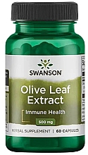 Ziołowy suplement diety Ekstrakt z liści oliwnych - Swanson Olive Leaf Extract 500 mg — Zdjęcie N1