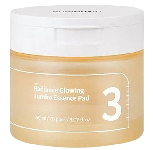 Płatki tonizujące zapewniające promienną cerę - Numbuzin No.3 Radiance Glowing Jumbo Essence Pad  — Zdjęcie N1