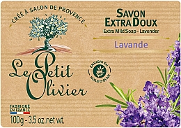 Kup Delikatne mydło kosmetyczne Lawenda - Le Petit Olivier Extra mild soap Lavender