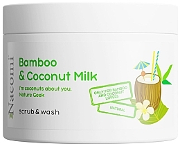 Peeling do ciała w piance o zapachu bambusa i mleczka kokosowego - Nacomi Bamboo And Coconut Milk Scrub & Wash  — Zdjęcie N1
