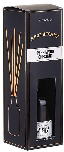 Dyfuzor zapachowy - Paddywax Apothecary Glass Reed Diffuser Persimmon & Chestnut — Zdjęcie N3