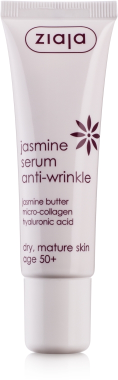 Jaśminowe serum przeciwzmarszczkowe pod oczy i na powieki 50+ - Ziaja Jasmine Serum Anti-Wrinkle