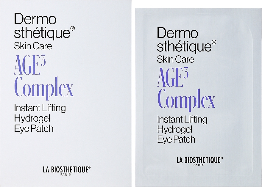 Liftingujące hydrożelowe płatki pod oczy - La Biosthetique Dermosthetique Skin Care Age3 Complex Instant lifting Hydrogel Eye Patch — Zdjęcie N2