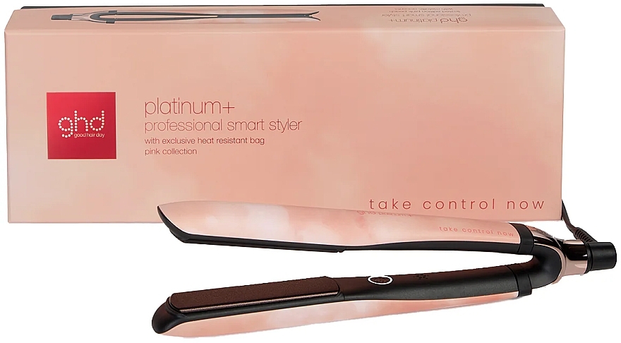Prostownica do włosów, różowy - Ghd Platinum+ Take Control Now — Zdjęcie N1