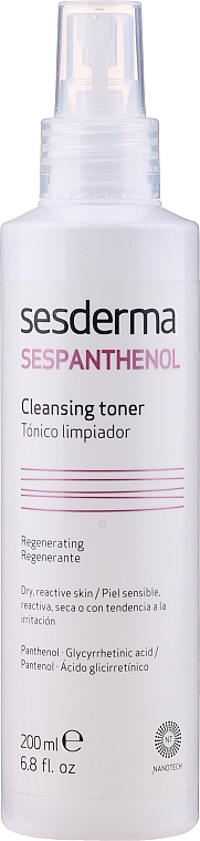 Oczyszczający tonik nawilżający - SesDerma Laboratories Sespanthenol Cleansing Tonic — Zdjęcie N1