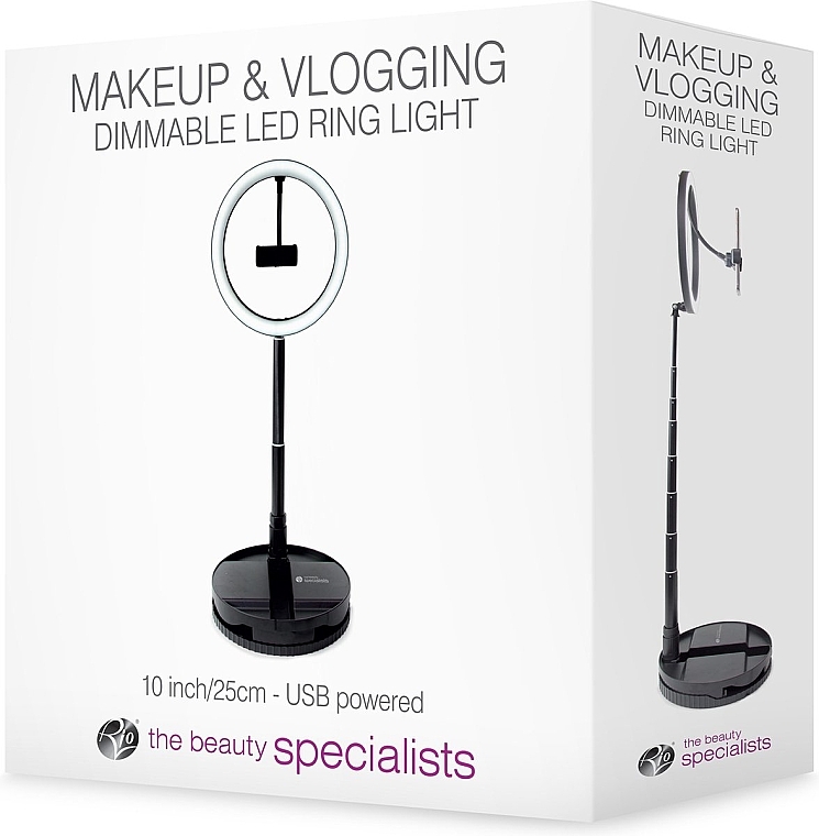 Lampa pierścieniowa LED - Rio-Beauty Makeup & Vlogging Foldable LED Ring Light — Zdjęcie N3
