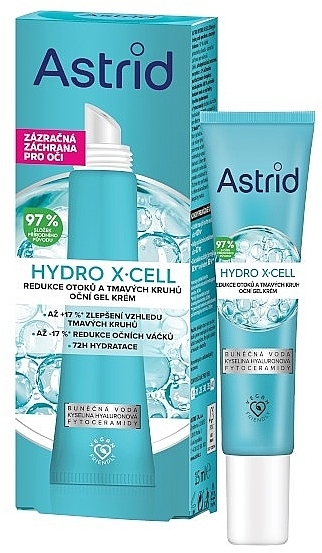 Żel-krem do skóry wokół oczu - Astrid Hydro X-Cell Eye Gel Cream — Zdjęcie N3