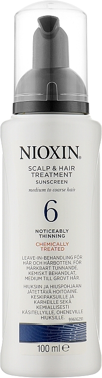Odżywcza maska do wyraźnie przerzedzonych włosów traktowanych chemicznie - Nioxin System 6 Chemically Treated Scalp & Hair Treatment Step 3 — Zdjęcie N1
