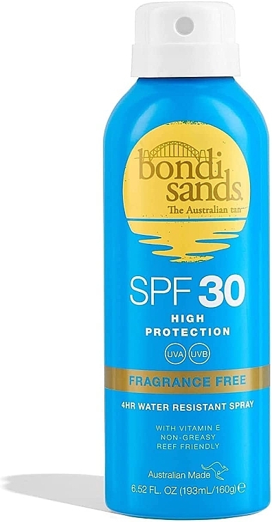 Spray z filtrem przeciwsłonecznym, bezzapachowy - Bondi Sands Sunscreen Spray SPF30 Fragrance Free — Zdjęcie N1