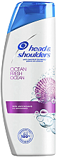 Rewitalizujący szampon do włosów z organiczną oliwą z oliwek - Head & Shoulders Ocean Fresh Shampoo — Zdjęcie N1