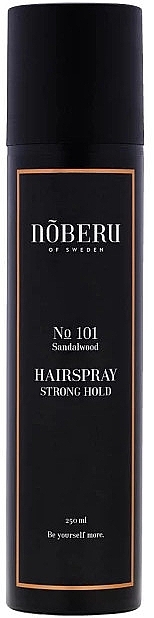 Mocno utrwalający lakier do włosów - Noberu of Sweden №101 Sandalwood Hairspray Strong Hold — Zdjęcie N1