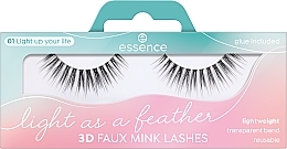 Sztuczne rzęsy - Essence Light As A Feather 3D Faux Mink Lashes 01 Light Up Your Life — Zdjęcie N1