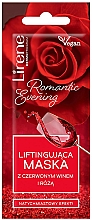 Liftingująca maska do twarzy z czerwonym winem i różą - Lirene Romantic Evening Lifting Mask — Zdjęcie N1