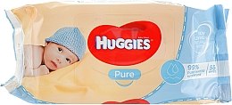 Chusteczki nawilżane dla dzieci, 56 szt. - Huggies Pure — Zdjęcie N1