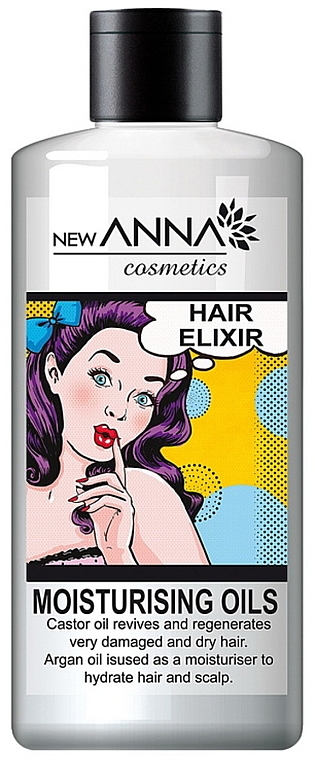 Nawilżający eliksir do włosów z olejkami - New Anna Cosmetics Hair Elixir Moisturising Oils — Zdjęcie N1
