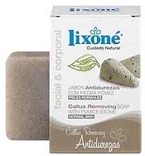 Mydło z pumeksem do usuwania modzeli - Lixone Callus Removing Soap With Pumice Stone — Zdjęcie N1