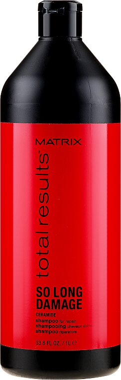 Odbudowujący szampon z ceramidami do włosów zniszczonych - Matrix Total Results So Long Damage — Zdjęcie N3