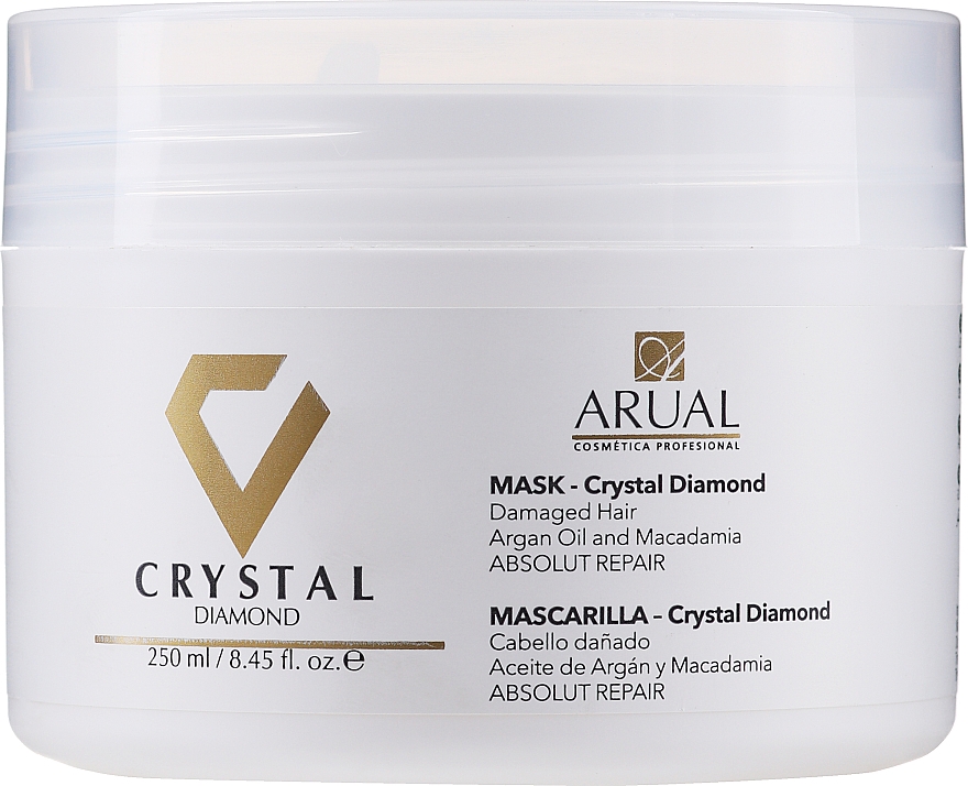 Intensywnie regenerująca maska do włosów - Arual Crystal Diamond Mask — Zdjęcie N1