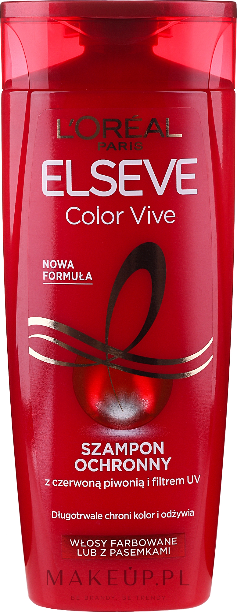 Szampon ochronny do włosów farbowanych lub z pasemkami - L'Oreal Paris Elsève Color-Vive — Zdjęcie 250 ml
