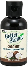 Słodzik w płynie Kokos - Now Foods Better Stevia Liquid Sweetener Coconut — Zdjęcie N1