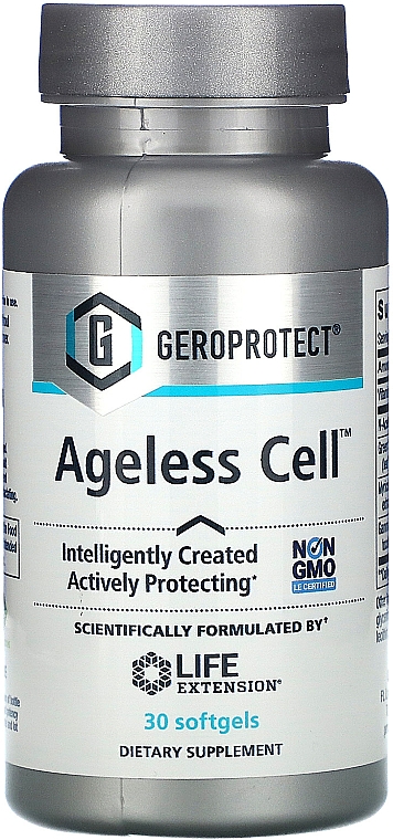 Preparat przeciwstarzeniowy w kapsułkach - Life Extension Geroprotect Ageless Cell — Zdjęcie N1