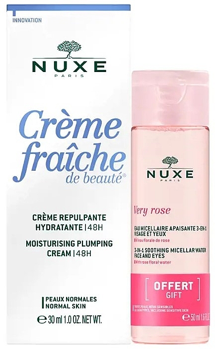 Zestaw - Nuxe Creme Fraiche De Beaute (f/cr/30ml + mic/water/50ml) — Zdjęcie N1