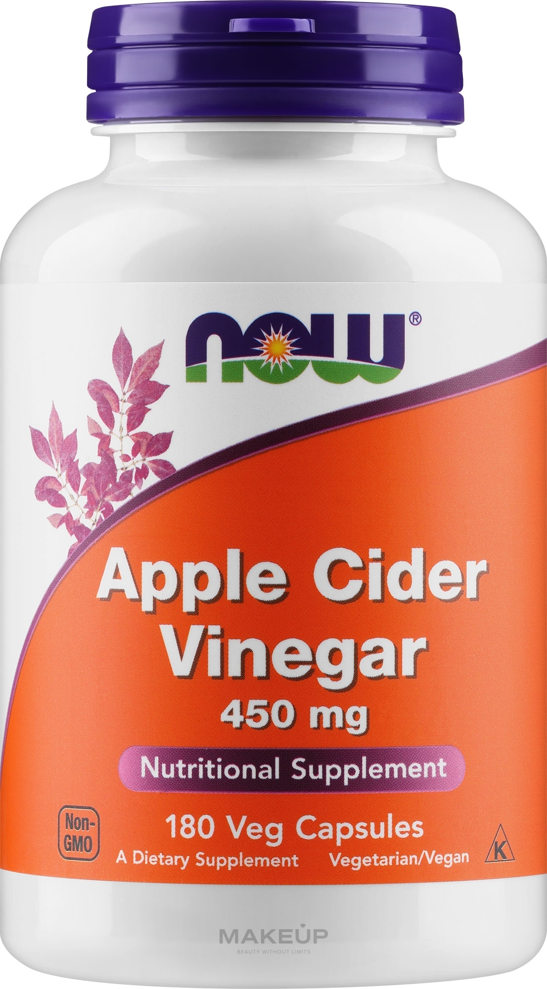 Ocet jabłkowy w kapsułkach - Now Foods Apple Cider Vinegar — Zdjęcie 180 szt.